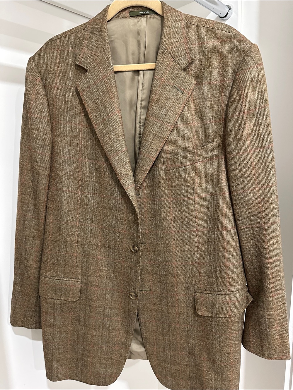 Ermenegildo Zegna Brown Heritage Lined Sport Coat